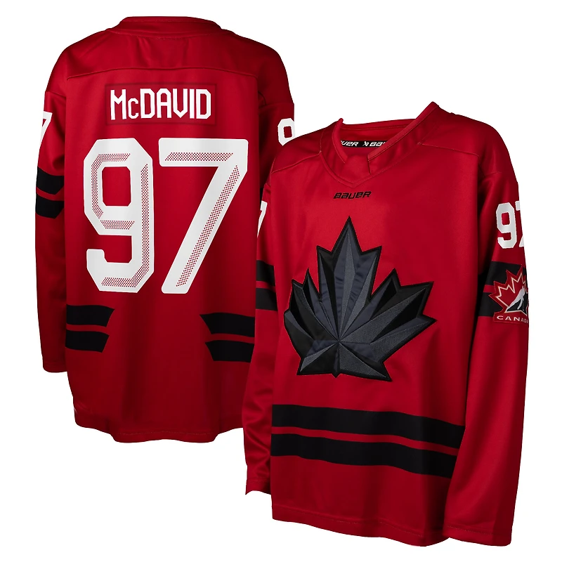 Youth Connor McDavid Red Hockey Canada 2026 Replica Jersey