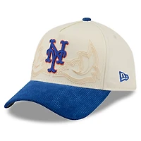 Men's New Era Stone New York Mets Western Stitch 9FORTY A-Frame Adjustable Hat