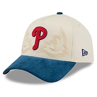 Men's New Era Stone Philadelphia Phillies Western Stitch 9FORTY A-Frame Adjustable Hat