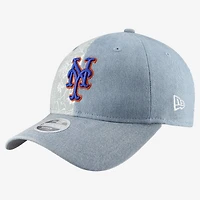 Women's New Era  New York Mets Denim Patchwork 9TWENTY Adjustable Hat