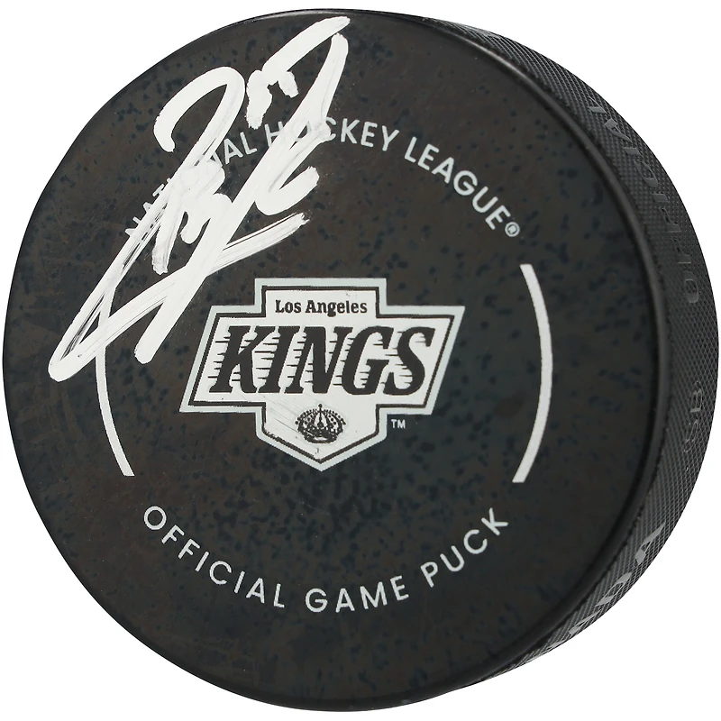 Quinton Byfield Los Angeles Kings Autographed Official Game Puck