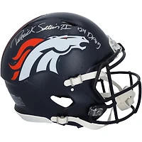 Patrick Surtain II Denver Broncos Autographed Riddell Speed Authentic Helmet with "24 DPOY" Inscription