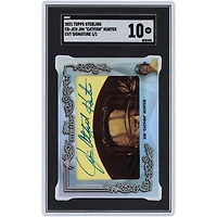 Jim Catfish Hunter Athletics Autographed 2021 Topps Sterling Cut Signature #CS-JCH #1/1 SGC Authenticated 10 Card