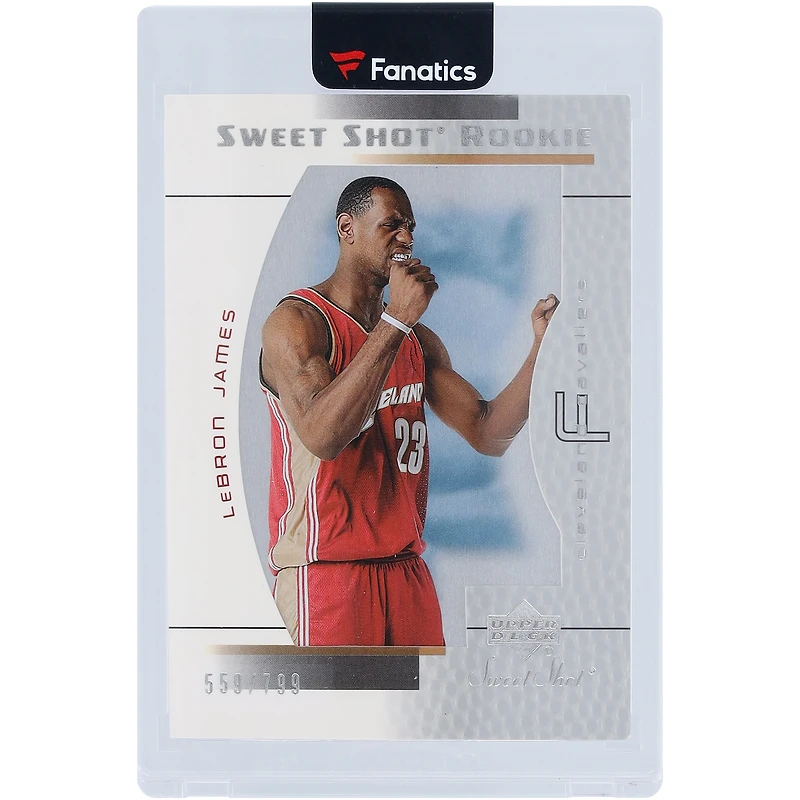 LeBron James Cleveland Cavaliers 2003-04 Upper Deck Sweet Shot Rookie #91 #/799 Rookie Card