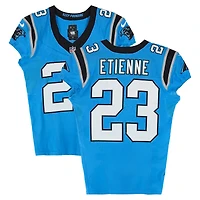 Trevor Etienne Carolina Panthers Game-Used #23 Blue Nike Jersey vs. Dallas Cowboys on October 12, 2025