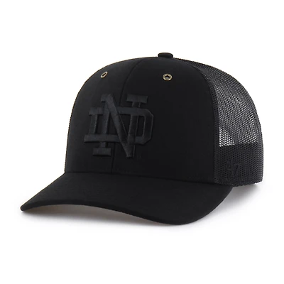 Men's Carhartt x '47 Black Notre Dame Fighting Irish Trucker Adjustable Hat
