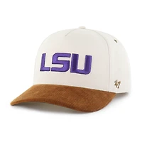 Men's Carhartt x '47 Natural/Brown LSU Tigers Undyed Relaxed Hitch Adjustable Hat