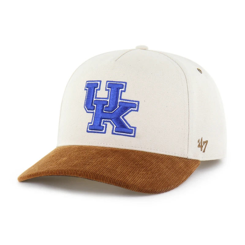 Men's Carhartt x '47 Natural/Brown Kentucky Wildcats Undyed Relaxed Hitch Adjustable Hat