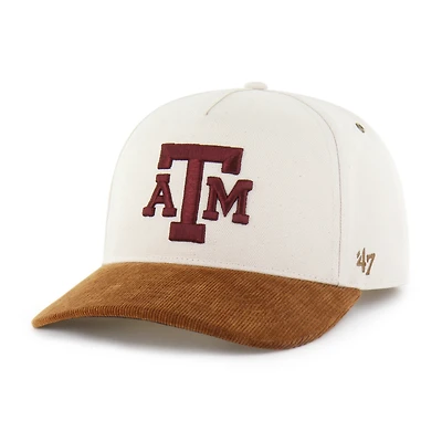 Men's Carhartt x '47 Natural/Brown Texas A&M Aggies Undyed Relaxed Hitch Adjustable Hat