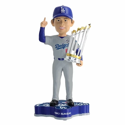 FOCO Roki Sasaki Los Angeles Dodgers 2025 World Series Champions 8" Bobblehead