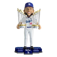 FOCO Clayton Kershaw Los Angeles Dodgers Back-to-Back World Series Champions 8" Bobblehead