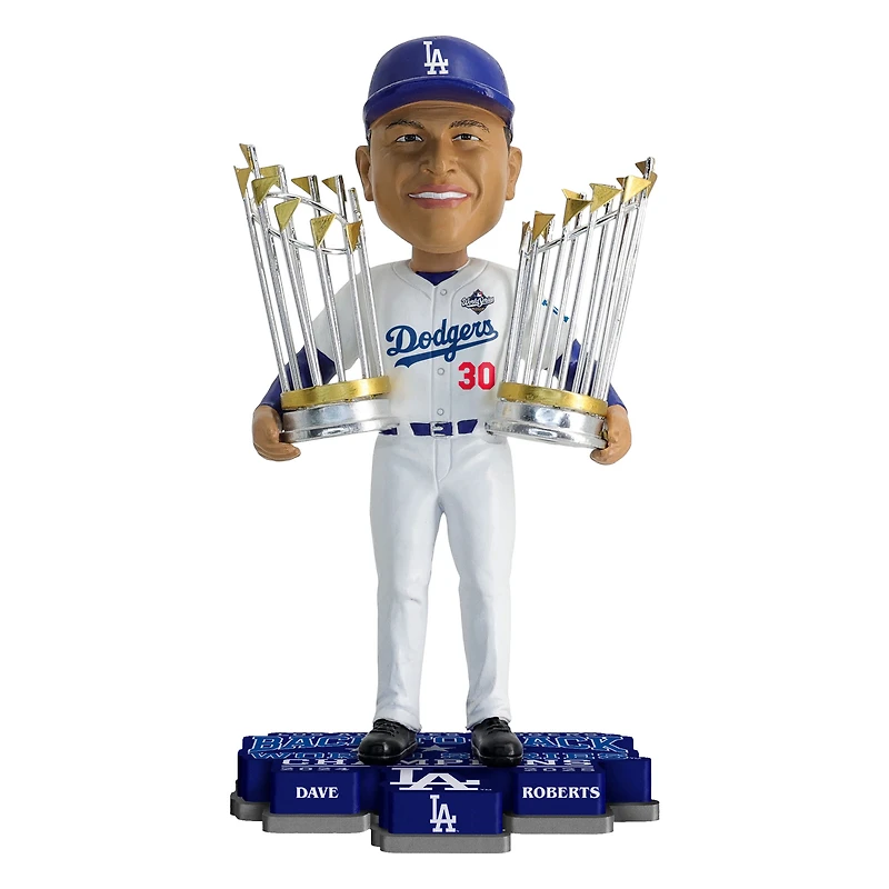 FOCO Dave Roberts Los Angeles Dodgers Back-to-Back World Series Champions 8" Bobblehead