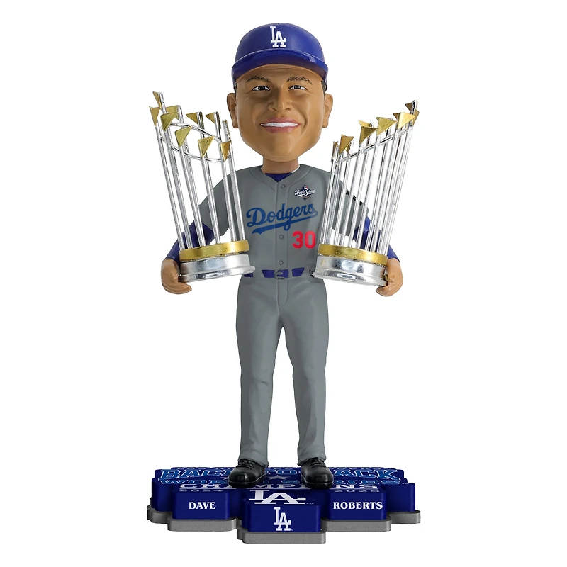 FOCO Dave Roberts Los Angeles Dodgers Back-to-Back World Series Champions 8" Bobblehead