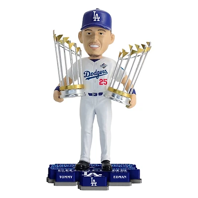 FOCO Tommy Edman Los Angeles Dodgers Back-to-Back World Series Champions 8" Bobblehead