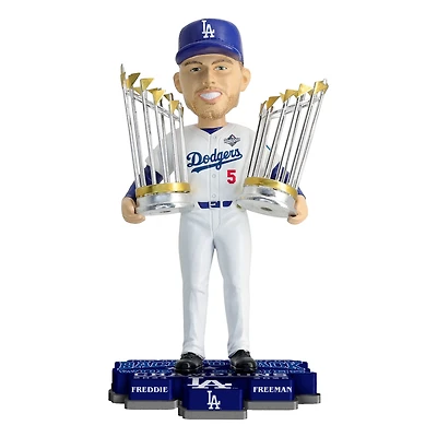FOCO Freddie Freeman Los Angeles Dodgers Back-to-Back World Series Champions 8" Bobblehead