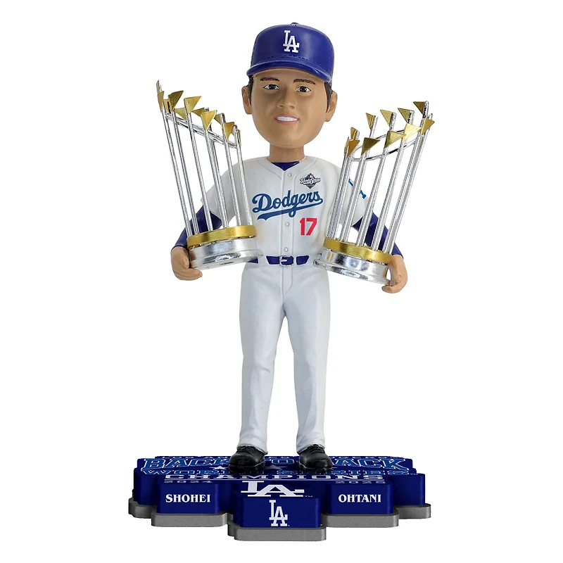 FOCO Shohei Ohtani Los Angeles Dodgers Back-to-Back World Series Champions 8" Bobblehead