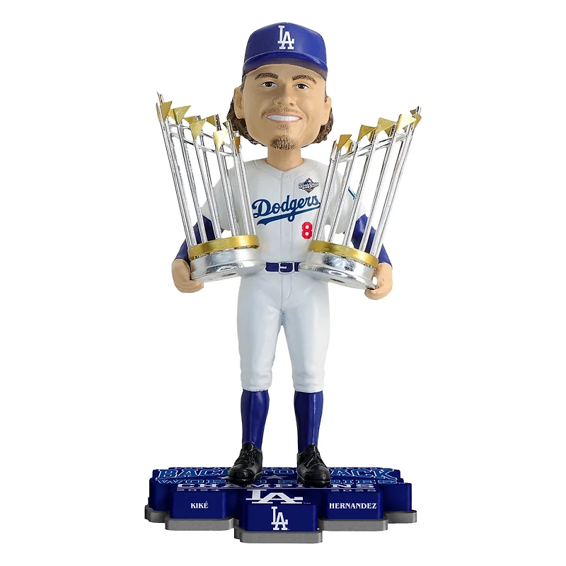 FOCO Enrique Hernández Los Angeles Dodgers Back-to-Back World Series Champions 8" Bobblehead
