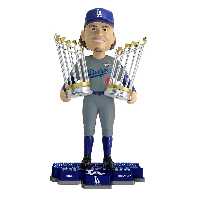 FOCO Enrique Hernández Los Angeles Dodgers Back-to-Back World Series Champions 8" Bobblehead