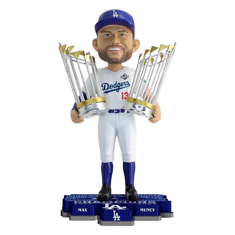 FOCO Max Muncy Los Angeles Dodgers Back-to-Back World Series Champions 8" Bobblehead