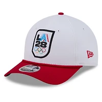 Men's New Era  White/Red LA28 Rope M-Crown 9FORTY Adjustable Hat