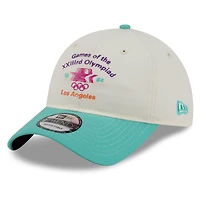 Men's New Era  White/Teal Olympic Games LA84 9TWENTY Adjustable Hat
