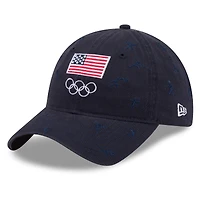 Men's New Era  Navy Team USA Pictogram 9TWENTY Adjustable Hat