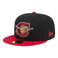 Men's New Era  Black/Red Columbia Fireflies Minor League Theme Nights 59FIFTY Fitted Hat