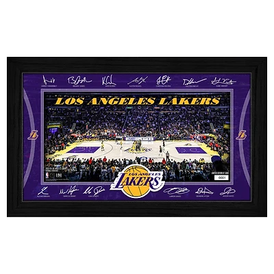 Highland Mint Los Angeles Lakers 2025 Signature Court Framed Picture