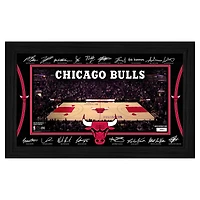 Highland Mint  Chicago Bulls 2025 Signature Court Framed Picture