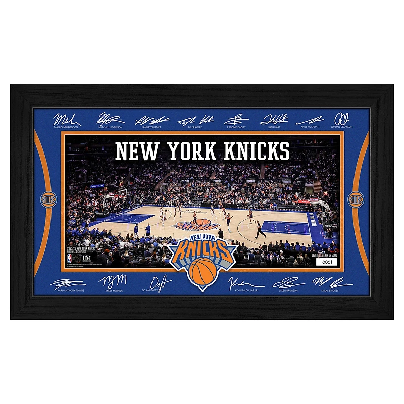 Highland Mint New York Knicks 2025 Signature Court Framed Picture