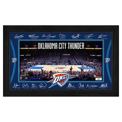 Highland Mint  Oklahoma City Thunder 2025 Signature Court Framed Picture