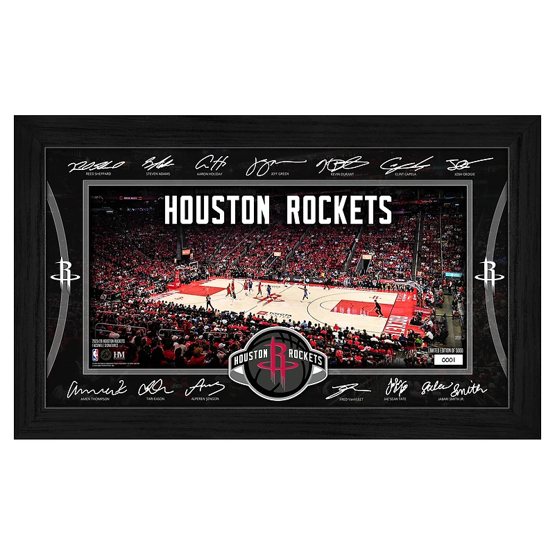 Highland Mint  Houston Rockets 2025 Signature Court Framed Picture