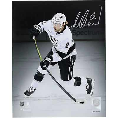Adrian Kempe Los Angeles Kings Autographed 8" x 10" White Jersey Shooting Spotlight Photograph