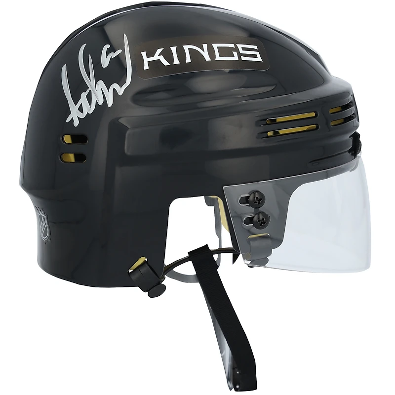 Adrian Kempe Los Angeles Kings Autographed Black Mini Helmet