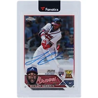 Michael Harris II Atlanta Braves Autographed 2023 Topps Chrome #RA-MH Rookie Card