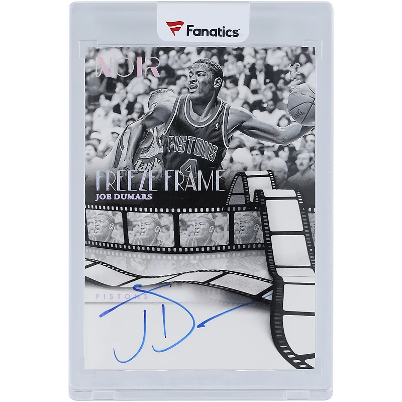 Joe Dumars Detroit Pistons Autographed 2024-25 Panini Noir Freeze Frame Signatures #FFS-JOE #48/75 Card