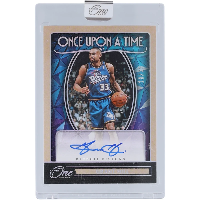 Grant Hill Detroit Pistons Autographed 2024-25 Panini One & One Once Upon A Time Signatures #OUT-HIL #10/35 Card