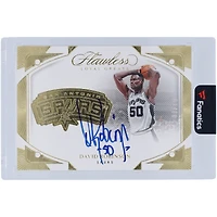 David Robinson San Antonio Spurs Autographed 2023-24 Panini Flawless Loyal Greats Gold #FLG-DRO #9/10 Card