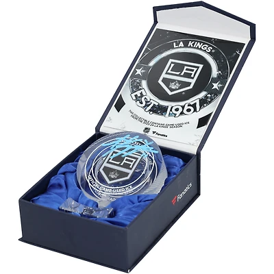 Anze Kopitar Los Angeles Kings Autographed Crystal Puck - Filled with Ice from the 2023-24 Season