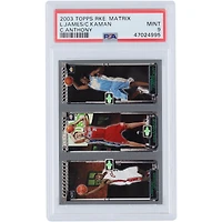 LeBron James, Chris Kaman & Carmelo Anthony 2003 Topps Rookie Matrix #113/116/111 PSA Authenticated 9 Rookie Card