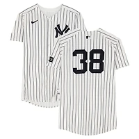 Devin Williams New York Yankees Game-Used #38 White Pinstripe Nike Jersey vs. Toronto Blue Jays on October 8, 2025 - ALDS Game 4