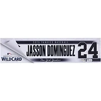 Jasson Domínguez New York Yankees Player-Issued #24 Nameplate from 2025 Wild Card Series vs. Boston Red Sox