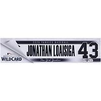 Jonathan Loáisiga New York Yankees Player-Issued #43 Nameplate from 2025 Wild Card Series vs. Boston Red Sox