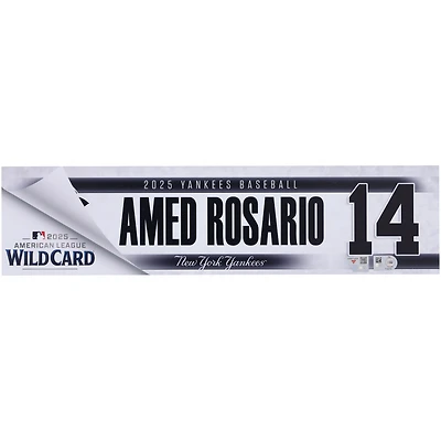Amed Rosario New York Yankees Player-Issued #14 Nameplate from 2025 Wild Card Series vs. Boston Red Sox