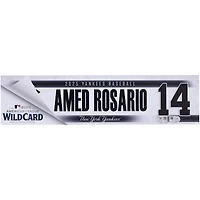 Amed Rosario New York Yankees Player-Issued #14 Nameplate from 2025 Wild Card Series vs. Boston Red Sox