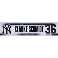 Clarke Schmidt New York Yankees Player-Issued #36 Nameplate from the 2025 MLB Season