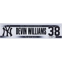 Devin Williams New York Yankees Player-Issued #38 Nameplate from the 2025 MLB Season