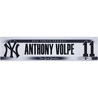Anthony Volpe New York Yankees Player-Issued #11 Nameplate from the 2025 MLB Season