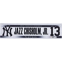 Jazz Chisholm Jr. New York Yankees Player-Issued #13 Nameplate from the 2025 MLB Season
