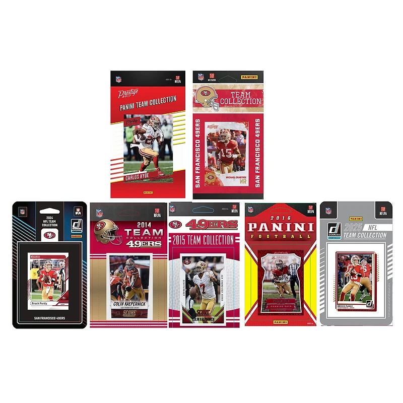 San Francisco 49ers Multi-Year Trading Cards Sets